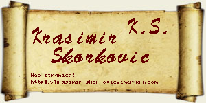 Krasimir Skorković vizit kartica